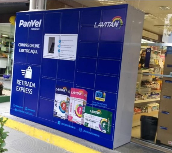 Locker da farmácia Panvel